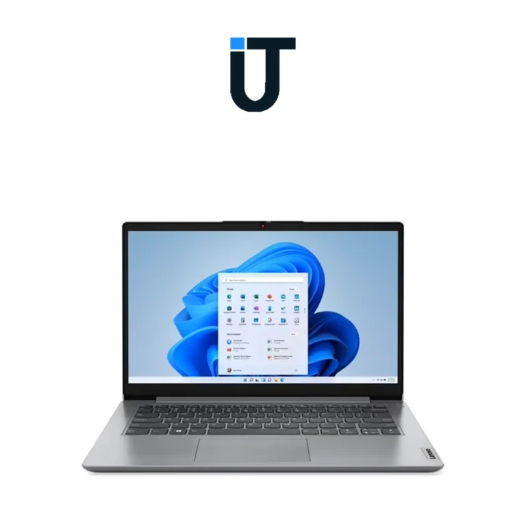 Lenovo IdeaPad 14 laptop angled on desk for school or office use