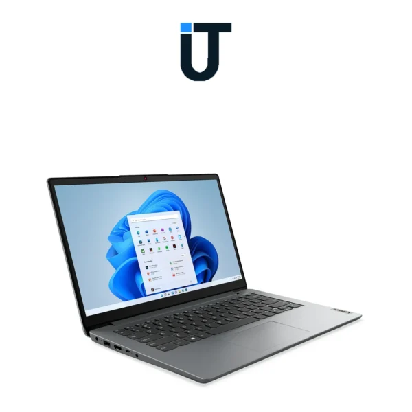 Lenovo IdeaPad 1i 14 laptop in silver with Celeron processor and Microsoft 365
