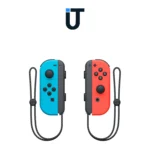 Nintendo Switch OLED docked with TV and LAN port visible