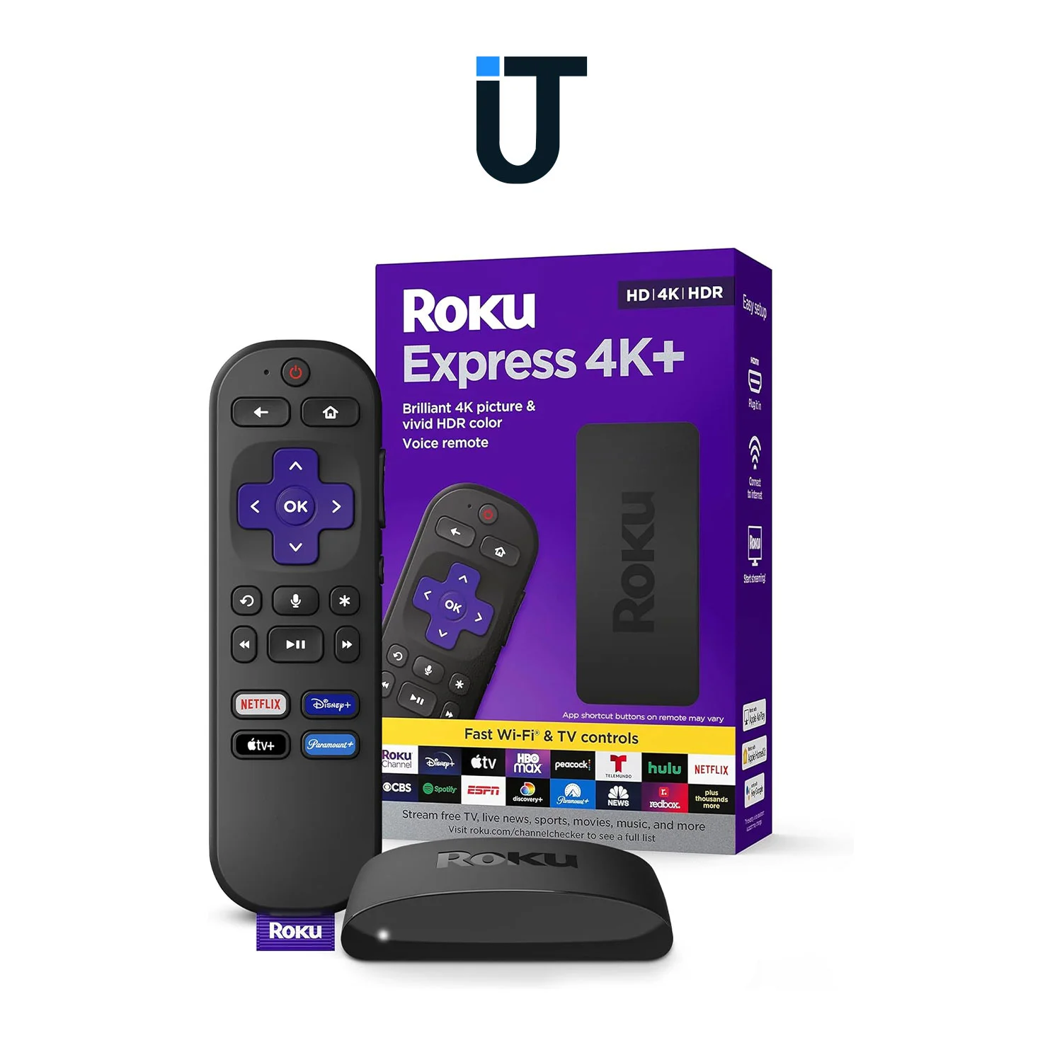 roku express 4k setup in living room entertainment system