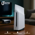 ps5 digital edition with disc drive accessory attached