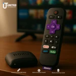 roku express hd setup on a flat-screen TV for smooth HD playback