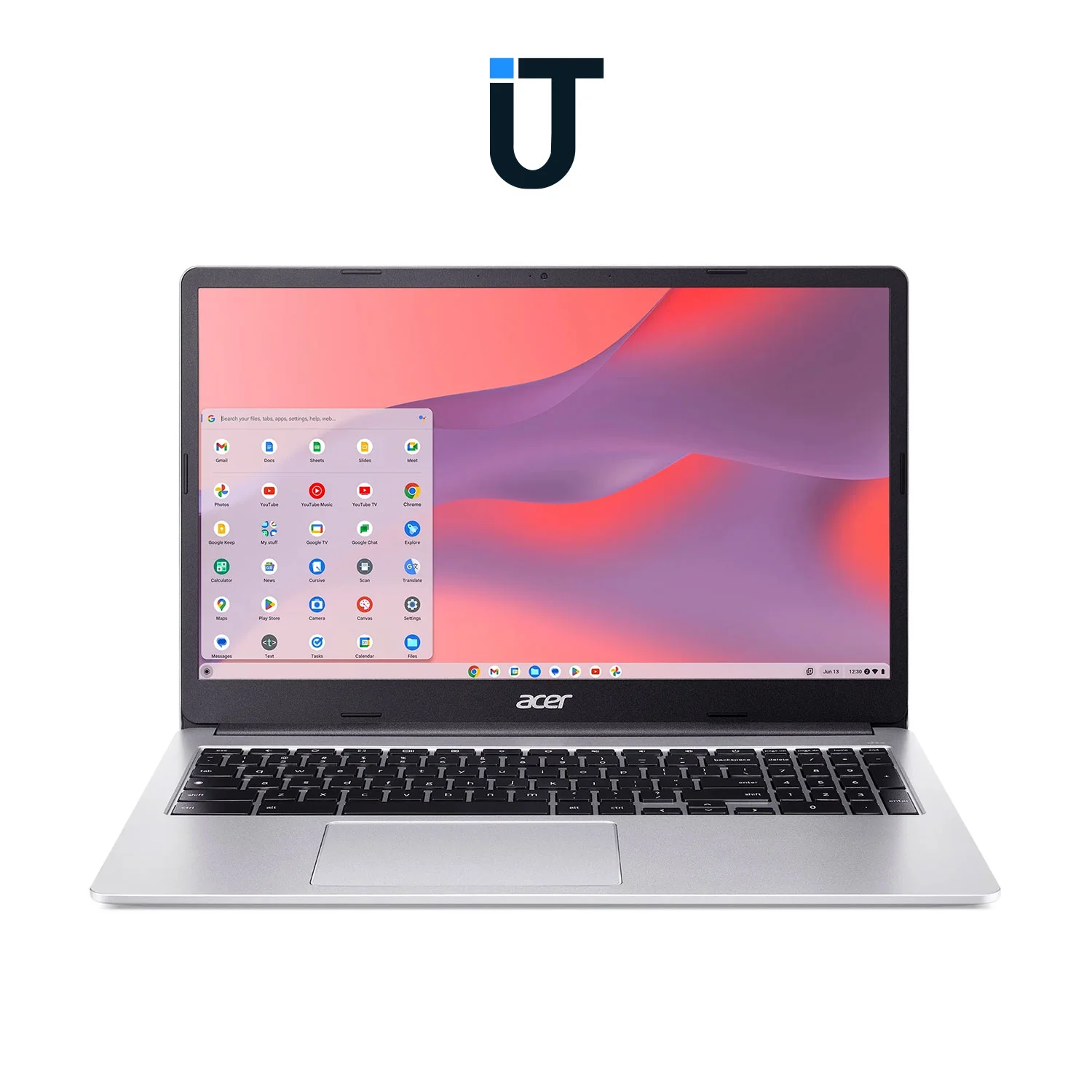 acer chromebook 315 on study desk with Google apps