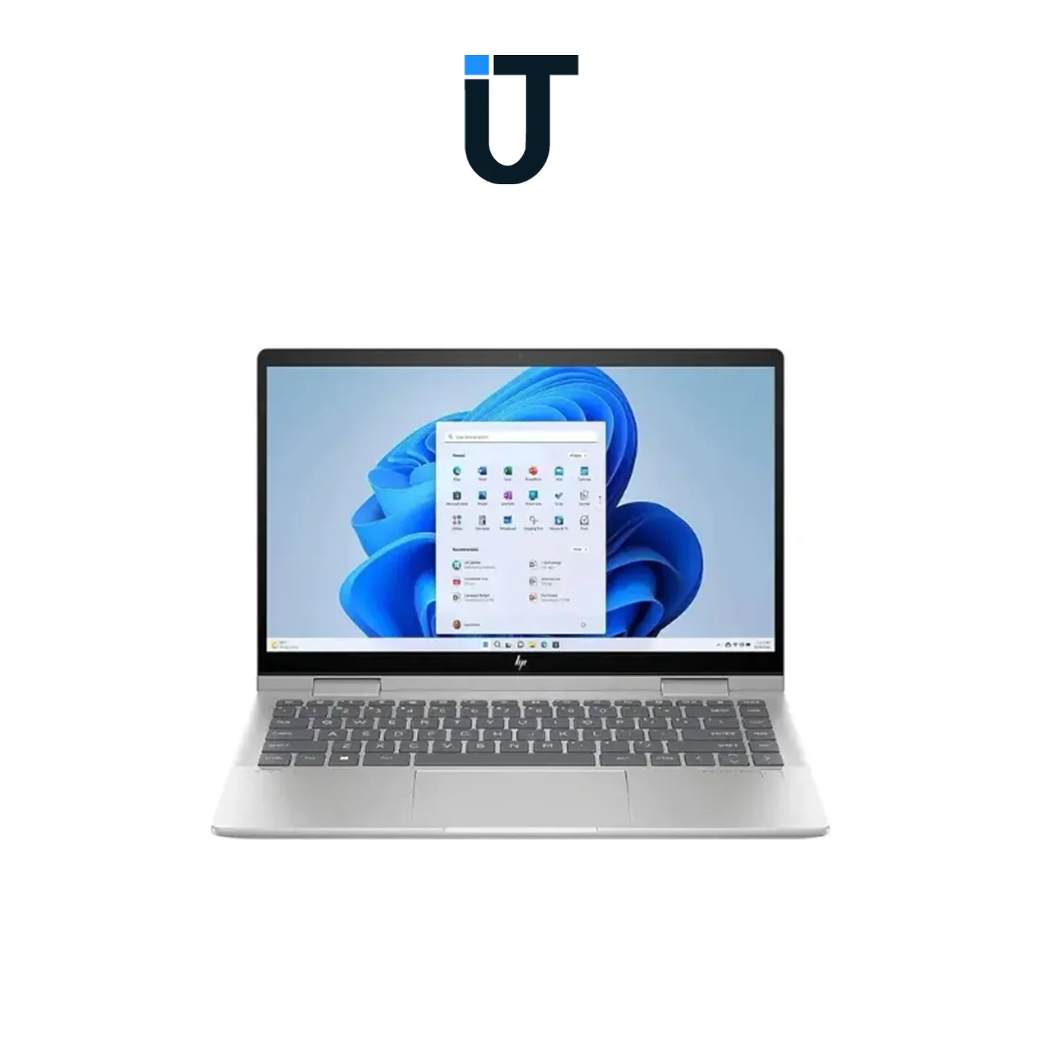 HP Envy 14 2-in-1 Touch Laptop in Tent Mode – Natural Silver