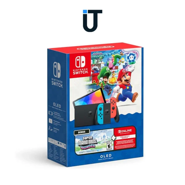 Nintendo Switch OLED with white Joy-Con and dock