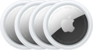 Apple AirTag showing UWB chip highlight