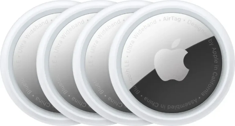 Apple AirTag showing UWB chip highlight