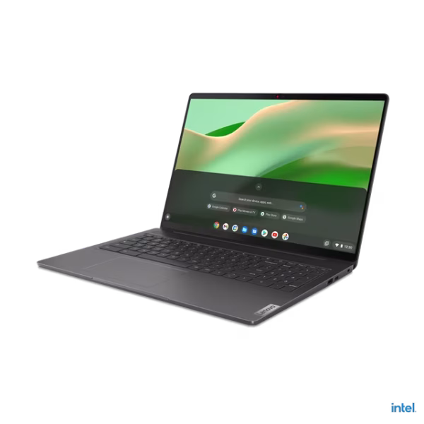 Front view of Lenovo Chrome 16 IdeaPad Gaming Chromebook open