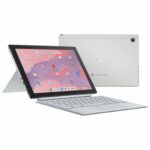 Side view of ASUS Chromebook CM30 open in tablet mode