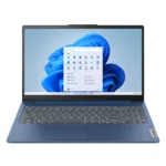 Lenovo IdeaPad Slim 3 touchscreen laptop open on desk