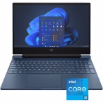 Close-up of ports and hinge on hp victus 15.6 gaming device