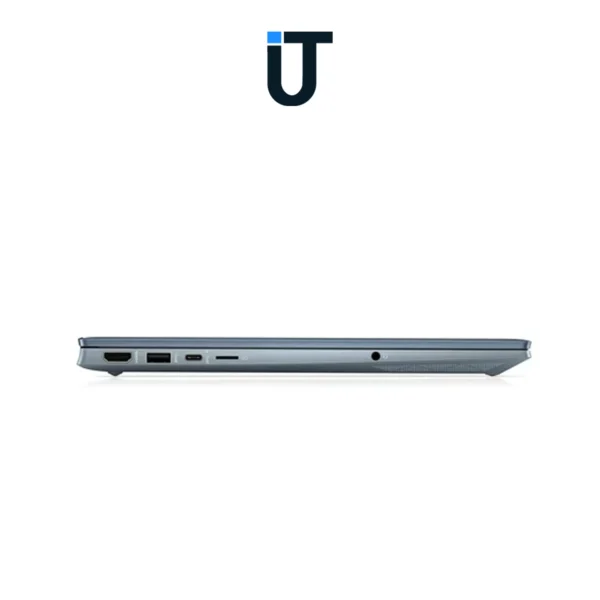 Side view of Hewlett Packard Pavilion laptop for office and school