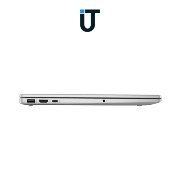 Silver HP notebook 15.6 inch with Full HD screen and lightweight design