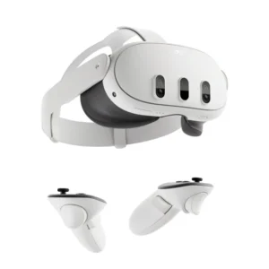 Meta Quest 3 in charging dock