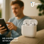 Apple AirPods 4 worn in ear