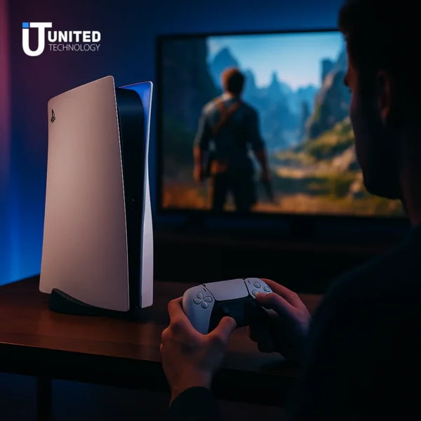 Side profile of PS5 Pro Console