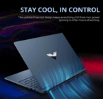 Top-view of HP Victus 144Hz RTX 4050 gaming laptop open