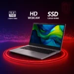 acer aspire 5 lightweight laptop in travel backpack setup