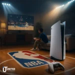 PS5 setup with accessories and charging dock