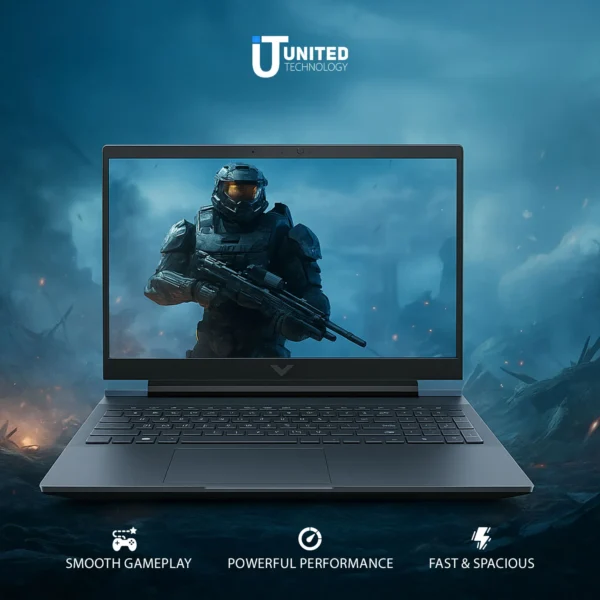 HP Victus 15.6-inch performance gaming laptop in Mica Silver