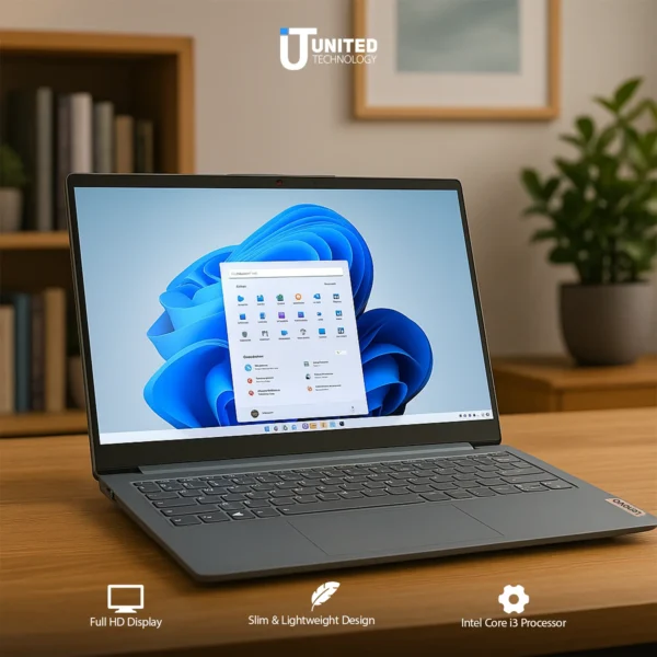 Intel Core i3 sticker on Lenovo IdeaPad Slim 3i