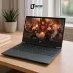HP Victus 15.6" silver gaming laptop side profile