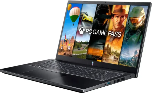 Close-up of Acer Nitro 5 15.6″ display showcasing high frame rate gameplay