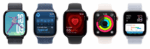 Series 10 Apple Watch in Rose Gold showing active heart rate tracking – available in Florida