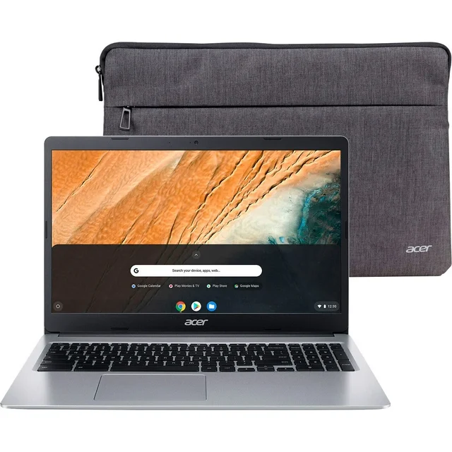 Front view of Acer Chromebook 315 with Chrome OS interface