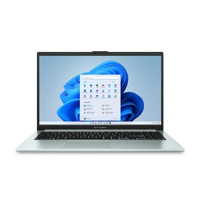 ASUS Vivobook 15 laptop lid closed in Green Grey matte finish