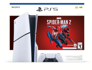 PS5 slim console front view – available in Alabama